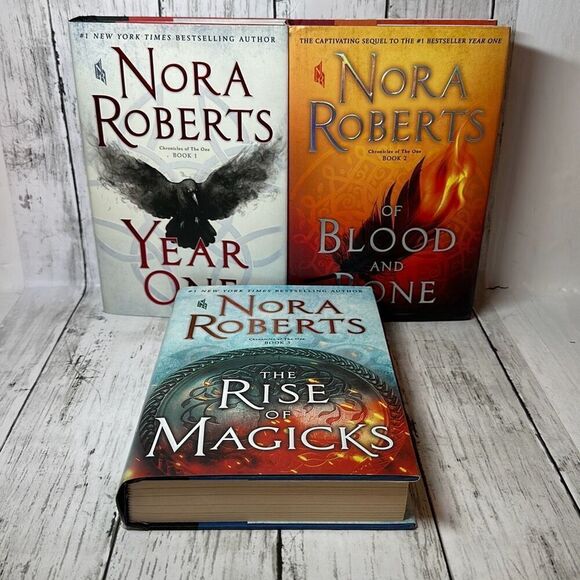 Nora Roberts Chronicles of The One #1-3 Hardcover, Blood & Bone, Rise of Magicks - Picture 1 of 8